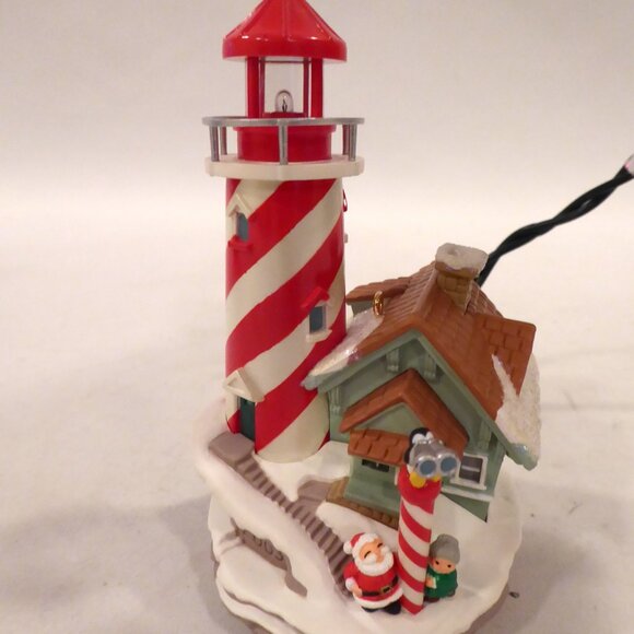 NEW 2003 HALLMARK LIGHTHOUSE GREETINGS #7 MAGIC LIGHT UP KEEPSAKE ORNAMENT - Picture 5 of 12
